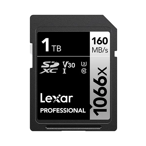 1TB SD - Lexar® Professional 1066x SDXC™ UHS-I Card SILVER Series
