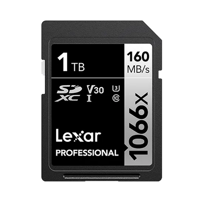 1TB SD - Lexar® Professional 1066x SDXC™ UHS-I Card SILVER Series