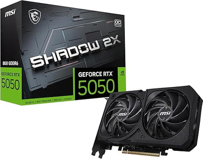 MSI RTX 5050 SHADOW 2X OC 8GB GAMING GRAPHICS CARD
