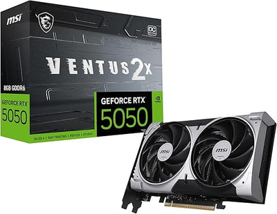 MSI RTX 5050 VENTUS 2X OC 8GB GAMING GRAPHICS CARD