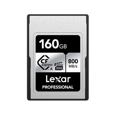 160GB - Lexar® Professional CFexpress™ Type A Card SILVER Series