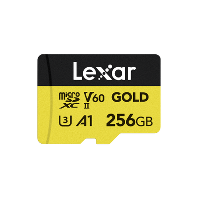 256GB Micro - Lexar® Professional GOLD microSDXC™ UHS-II Card (280MB/s)