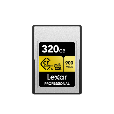 320GB - Lexar® Professional CFexpress™ Type A Card GOLD Series