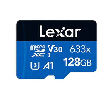 128GB micro - Lexar® High-Performance 633x microSDHC™/microSDXC™ UHS-I Card BLUE Series