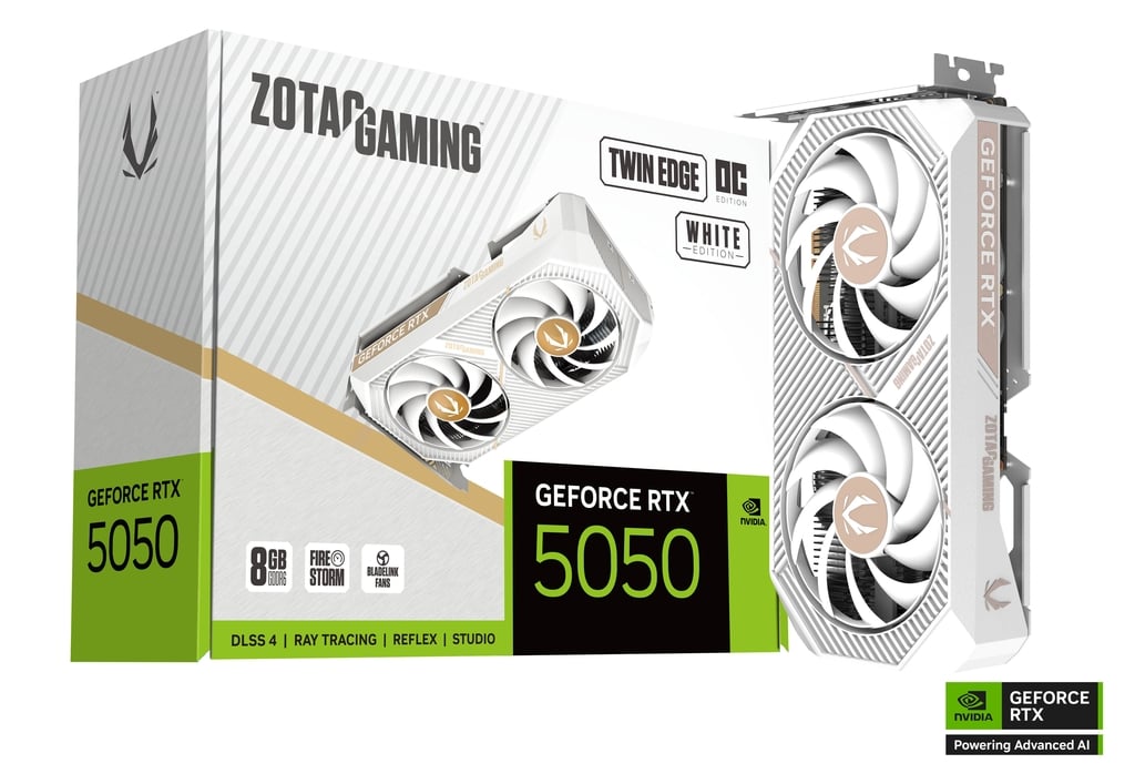 ZOTAC GAMING RTX 5050 TWIN EDGE OC 8GB - WHITE