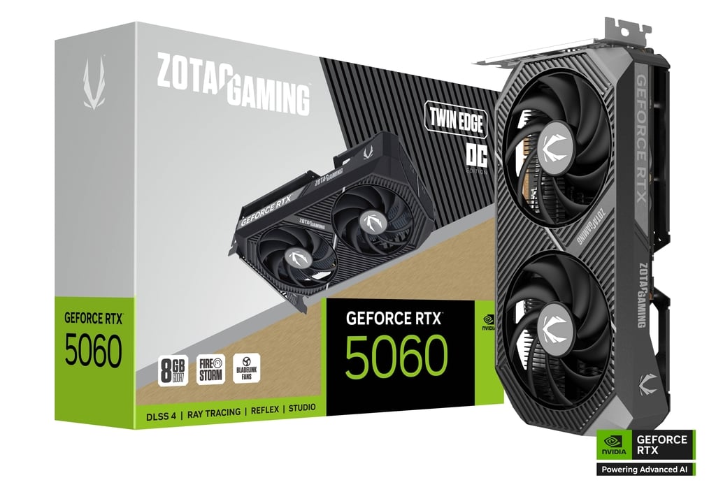 ZOTAC GAMING RTX 5060 TWIN EDGE OC 8GB