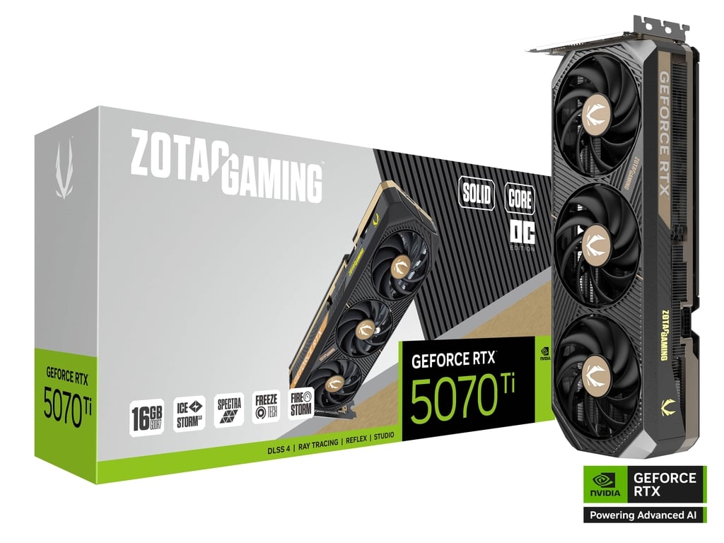 ZOTAC GAMING RTX 5070 Ti SOLID CORE OC 16GB