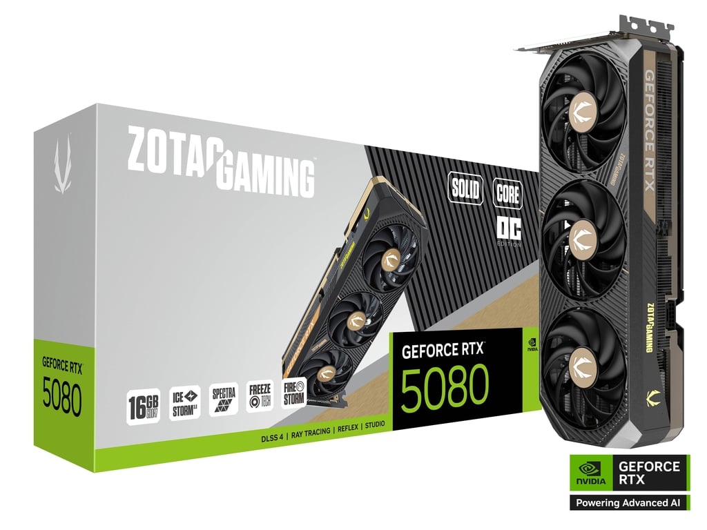 ZOTAC GAMING RTX 5080 SOLID CORE OC 16GB