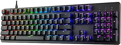 Tecware Phantom+ 104 (Black) Pink Switch (Linear, 58g)