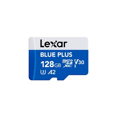 128GB Micro - Lexar BLUE PLUS microSDXC™ UHS-I Card