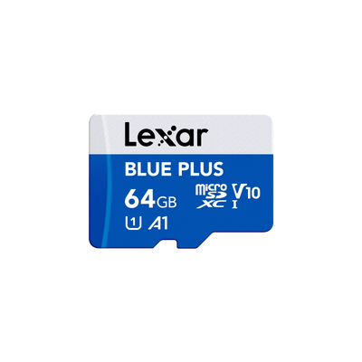 64GB Micro - Lexar BLUE PLUS microSDXC™ UHS-I Card