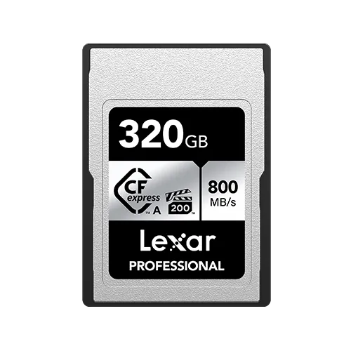 320GB - Lexar® Professional CFexpress™ Type A Card SILVER Series