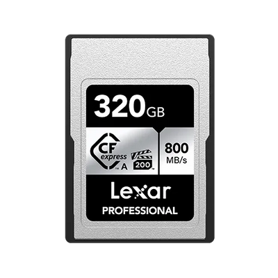 320GB - Lexar® Professional CFexpress™ Type A Card SILVER Series