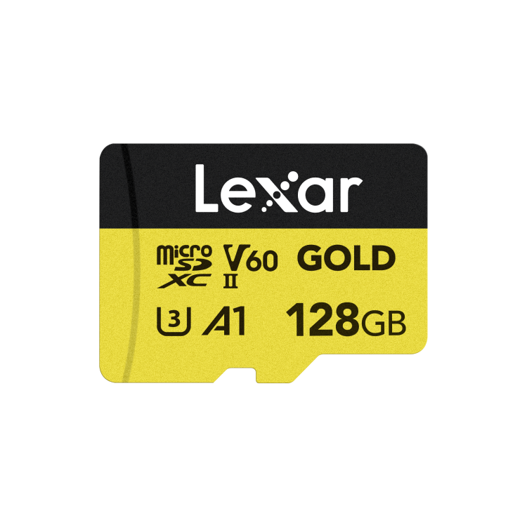 128GB Micro - Lexar® Professional GOLD microSDXC™ UHS-II Card (280MB/s)