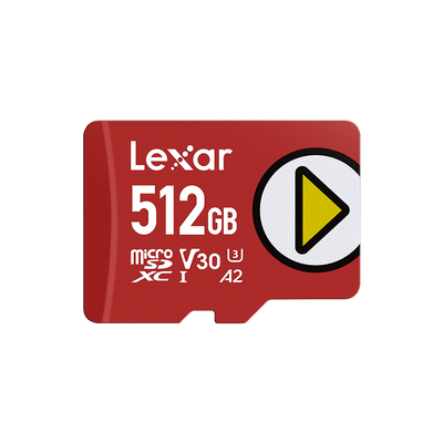 512GB Micro - Lexar® PLAY microSDXC™ UHS-I Card (205MB/s)
