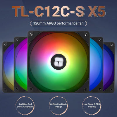 Thermalright TL-C12C-S [5 pack Black]