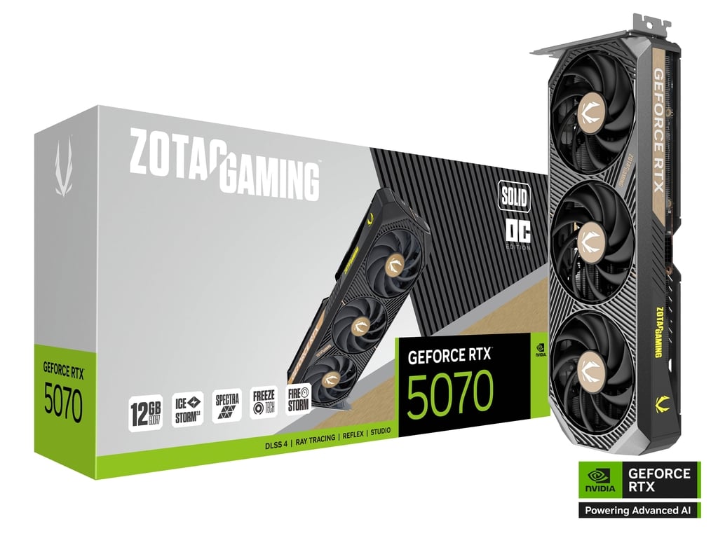 ZOTAC GAMING RTX 5070 SOLID OC 12GB